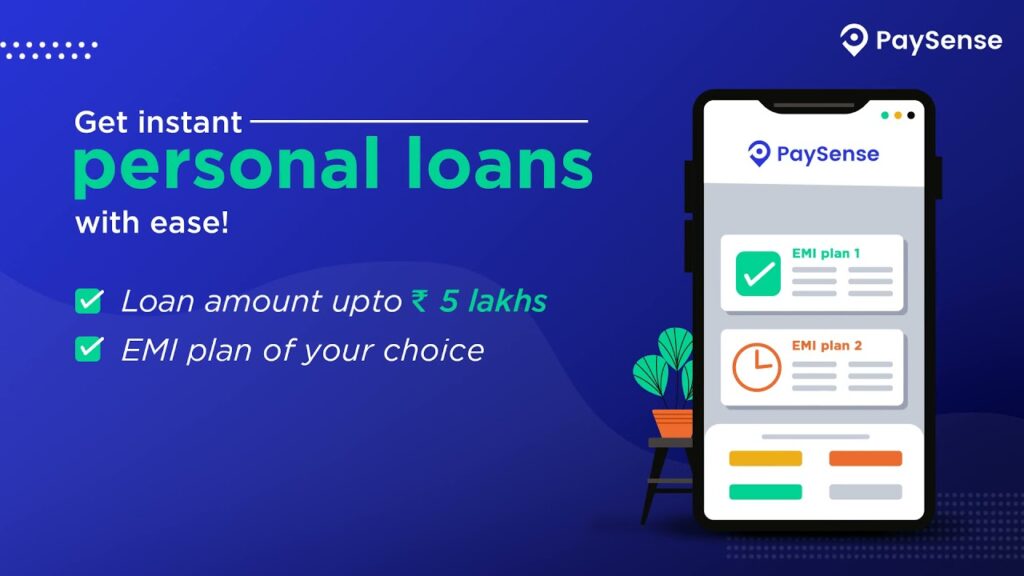 PaySense is a personal loan app that offers loans up to Rs.5 lakhs at attractive interest rates, zero collaterals, and flexible EMIs.